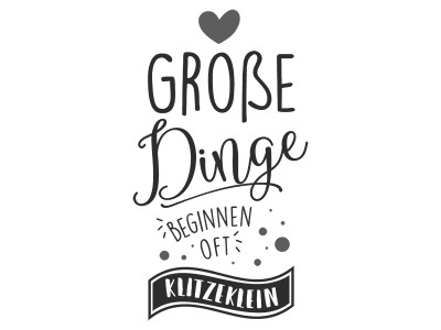Wandtattoo Große Dinge beginnen Motivansicht