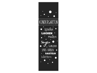 Wandtattoo Wandbanner Kindergarten Motivansicht
