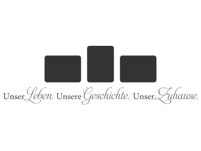 Wandtattoo Fotorahmen Unser Leben Motivansicht
