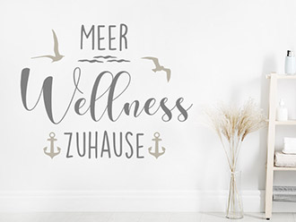 Wandtattoo Meer Wellness Zuhause