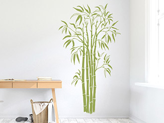 Wandtattoo Bambuspflanzen