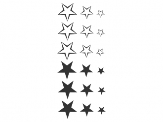 Wandtattoo Sterne-Set Motivansicht