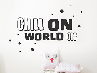 Wandtattoo Chill On World Off