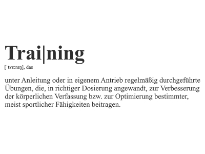 Wandtattoo Definition Training Motivansicht