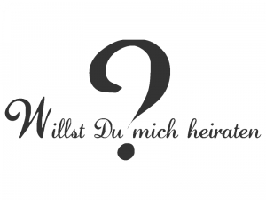 Wandtattoo Willst Du mich heiraten? Motivansicht