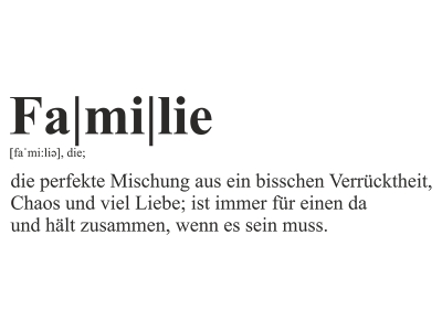 Wandtattoo Definition Familie Motivansicht