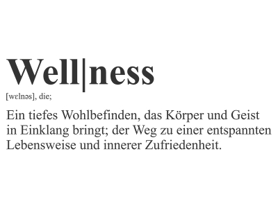 Wandtattoo Wellness Definition Motivansicht