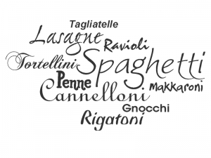 Wandtattoo Pasta Motivansicht