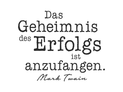 Wandtattoo Das Geheimnis des Erfolgs Motivansicht