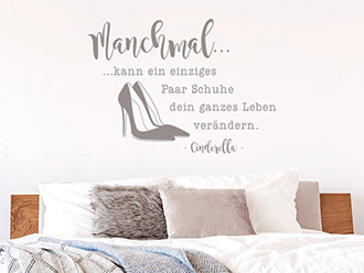 Wandtattoo Ein einziges Paar Schuhe