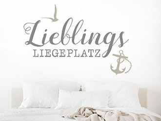 Wandtattoo Lieblings Liegeplatz