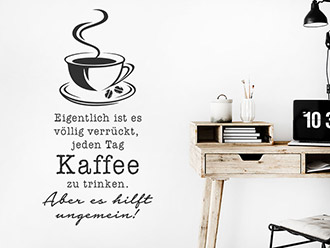 Wandtattoo Jeden Tag Kaffee