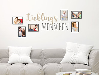 Wandtattoo Fotorahmen Lieblingsmenschen