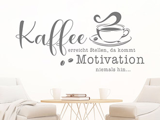 Wandtattoo Kaffee erreicht Stellen