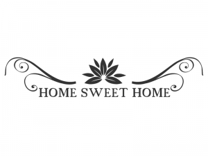 Wandtattoo Home Sweet Home Motivansicht