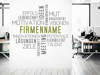 Wortwolke mit Firmenname