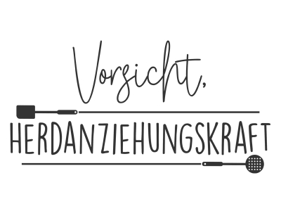 Wandtattoo Vorsicht Herdanziehungskraft Motivansicht