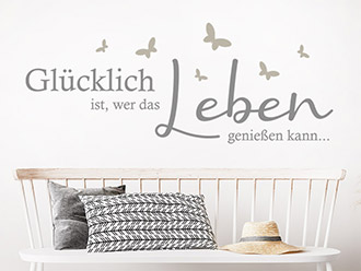 Wandtattoo Das Leben genießen