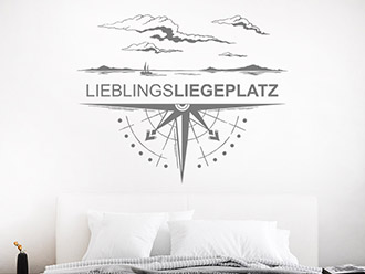 Wandtattoo Lieblingsliegeplatz