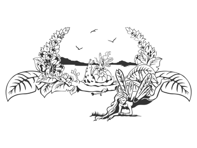 Wandtattoo Tor zum Elfenland Motivansicht