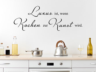 Wandtattoo Wenn Kochen zur Kunst wird