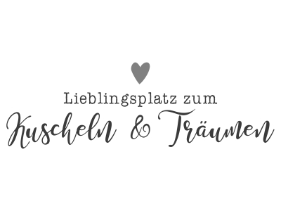 Wandtattoo Kuscheln und Träumen Motivansicht