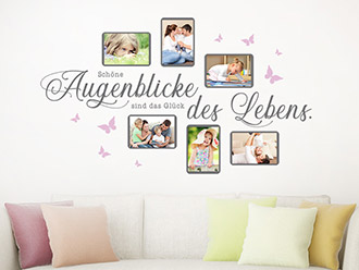 Wandtattoo Fotorahmen Schöne Augenblicke