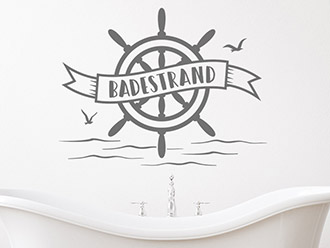 Wandtattoo Badestrand