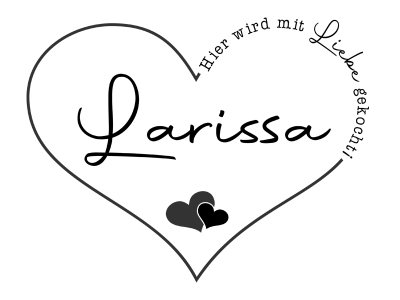Wandtattoo Mit Liebe gekocht Herz Motivansicht