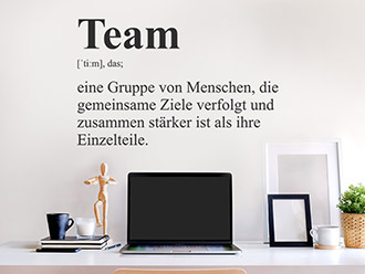 Wandtattoo Team Definition