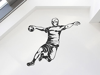 Wandtattoo Handball Torwurf