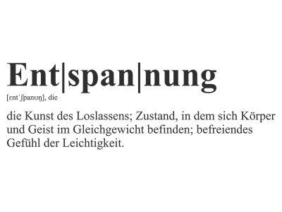 Wandtattoo Definition Entspannung Motivansicht