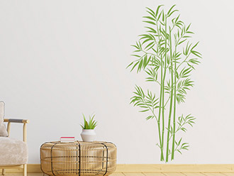 Wandtattoo Bambus Dekoration