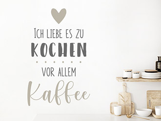 Wandtattoo Kaffee kochen