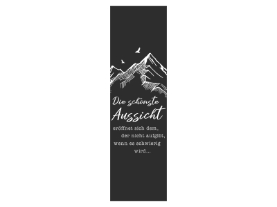 Wandtattoo Wandbanner Schönste Aussicht Motivansicht