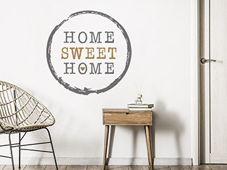 Wandtattoo Home Sweet Home Vintage