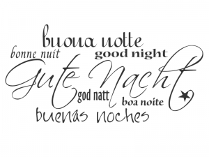 Wandtattoo Gute Nacht Motivansicht