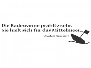 Wandtattoo Die Badewanne... Motivansicht