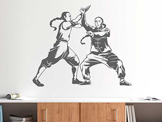 Wandtattoo Shaolin Kung Fu