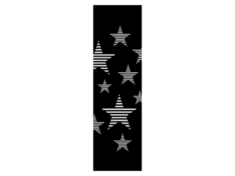Wandtattoo Wandbanner mit Sternen Motivansicht