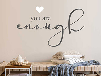 Wandtattoo You are enough