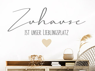 Wandtattoo Zuhause Lieblingsplatz