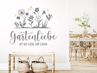 Wandtattoo Gartenliebe