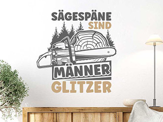 Wandtattoo Männerglitzer