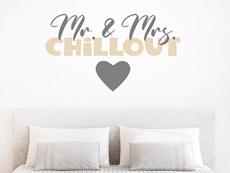Wandtattoo Mr. und Mrs. Chillout