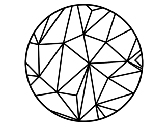 Wandtattoo Origami Kreis Motivansicht