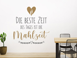 Wandtattoo Die beste Zeit des Tages