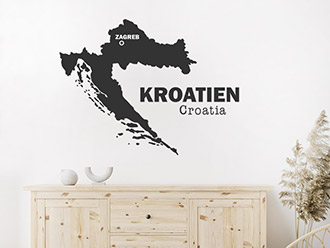 Wandtattoo Kroatien