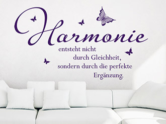 Wandtattoo Harmonie