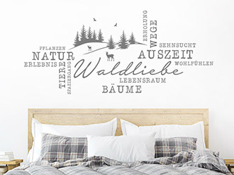 Wandtattoo Waldliebe